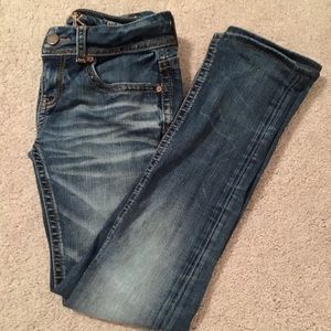 Buckle Black straight leg jeans